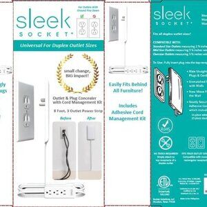 Sleek Socket Ultra Thin Outlet Concealer